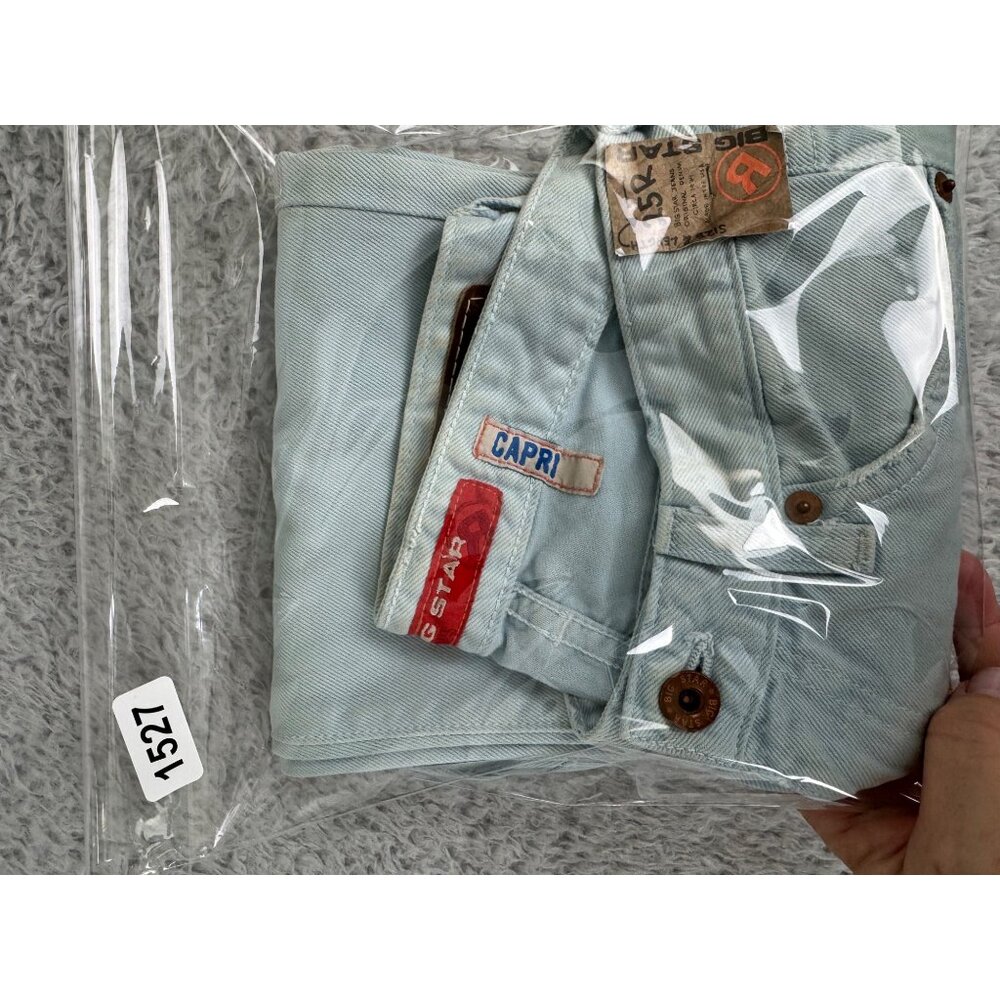Big Star Womens Light Wash Denim Capri Jeans Size 25R 100% Cotton Made In USA NW - Picture 16 of 16